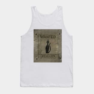 Cat wanted poster Tank Top